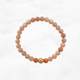 Beaded Sunstone Lotus Bracelet